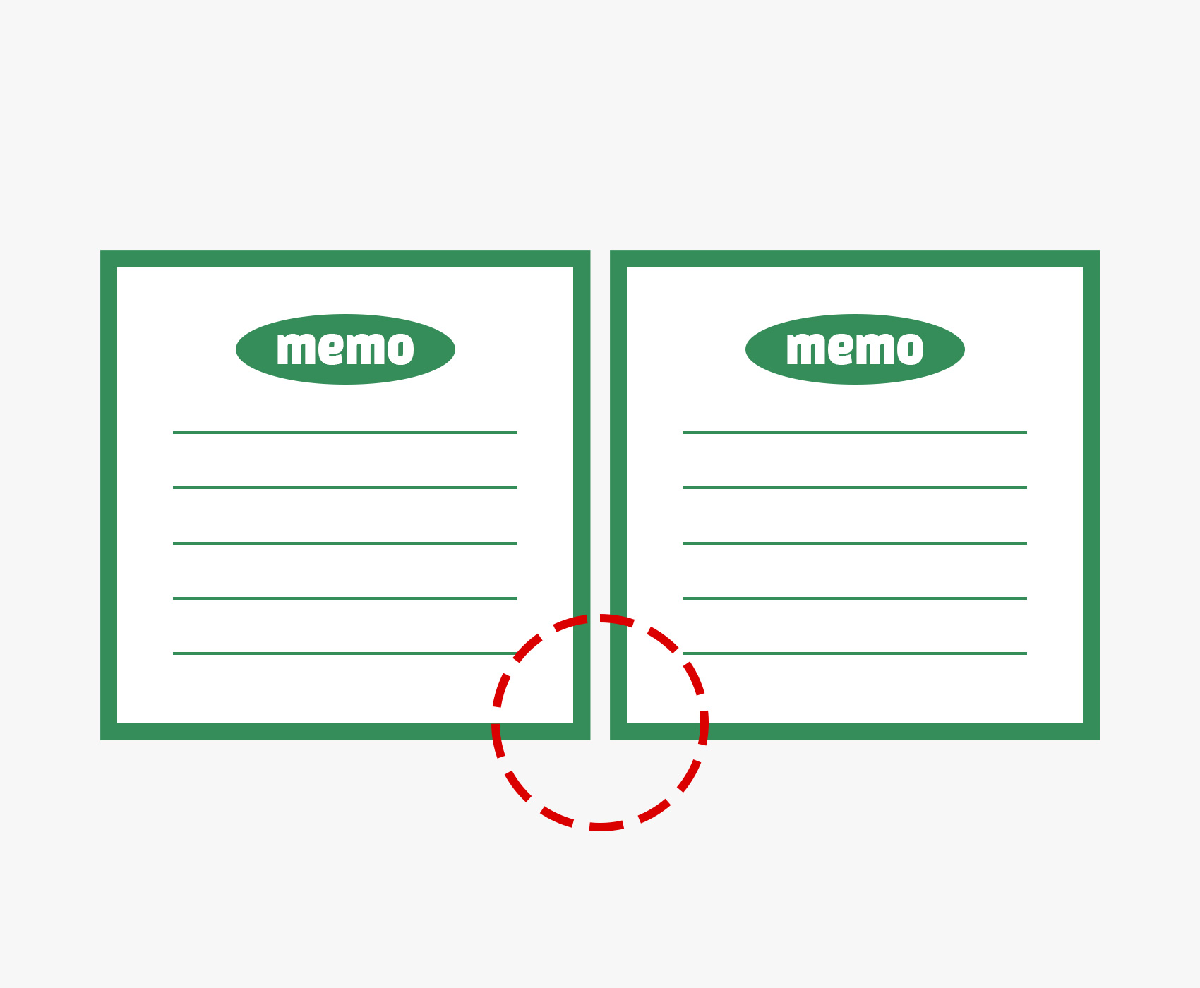 사방에 간격이 동일한 라인을 넣을 경우